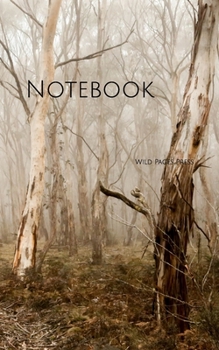 Notebook: Trees Fog Gloomy Nature Foggy Mist