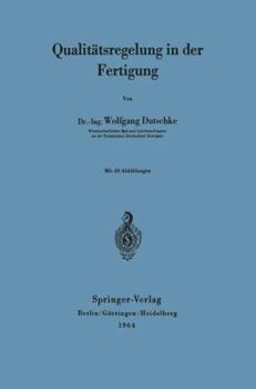 Paperback Qualitätsregelung in Der Fertigung [German] Book