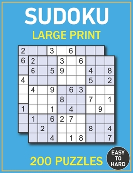 Paperback Sudoku Large Print Puzzles: Easy to Hard Sudoku Puzzles for Adults and Teenagers [Large Print] Book