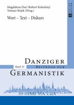 Hardcover Wort - Text - Diskurs [German] Book