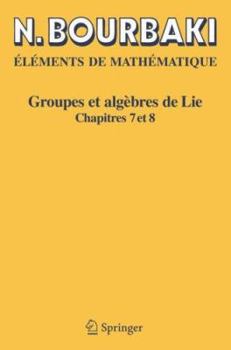 Paperback Groupes Et Algèbres de Lie: Chapitres 7 Et 8 [French] Book
