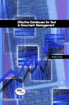 Paperback Effective Databases for Text & Document Management Book