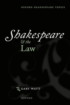 Paperback Shakespeare and the Law Book