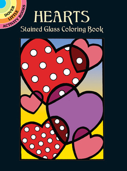 Paperback Hearts Stained Glass Coloring Book