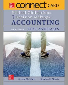 Hardcover Connect Access Card for Ethical Obligations and Decision Making in Accounting: Text and Cases Book