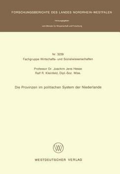 Paperback Die Provinzen Im Politischen System Der Niederlande [German] Book