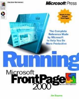 Paperback Running Microsoft FrontPage 2000 [With *] Book