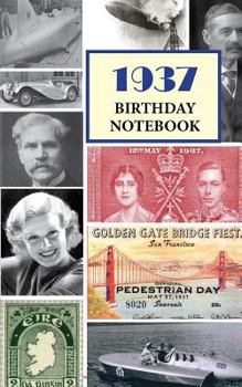 Paperback 1937 Birthday Notebook: A Great Alternative to a Birthday Card Book