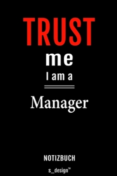 Notizbuch für Manager: Originelle Geschenk-Idee [120 Seiten liniertes blanko  Papier] (German Edition)