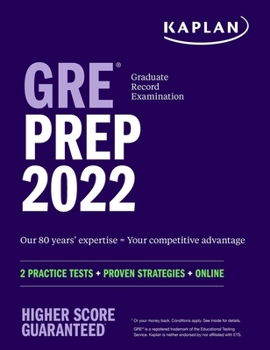 Paperback GRE Prep 2022: 2 Practice Tests + Proven Strategies + Online Book