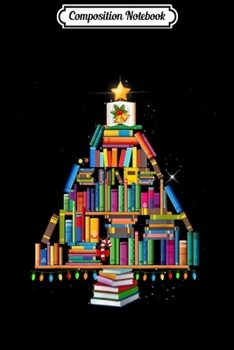 Composition Notebook: Merry Christmas Library Tree Gift For Book Lover Librarian  Journal/Notebook Blank Lined Ruled 6x9 100 Pages