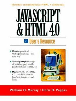 Paperback JavaScript and HTML 4.0 User's Resource Book