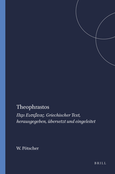 Leather Bound Theophrastos: Περι Ευσεβειας. Griechischer Text, Herausgegeben, Übersetzt Und Eingele Book