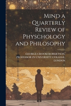 Paperback Mind a Quarterly Review of Physchology and Philosophy Book
