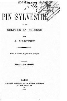 Paperback Le Pin Sylvestre Et Sa Culture En Sologne [French] Book