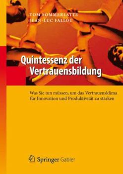 Hardcover Quintessenz Der Vertrauensbildung [German] Book