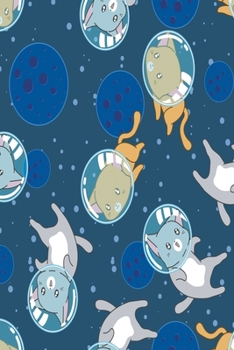 Space Cats Notebook: Cats in Space Notebook, Diary and Journal with 120 Lined Pages