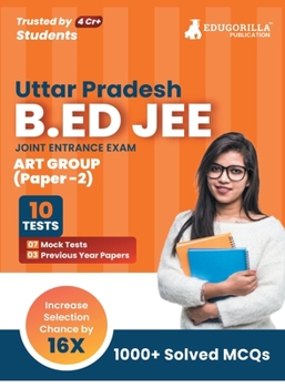 Paperback UP B.Ed JEE Arts Group - Paper 2 Exam 2023 (English Edition) - 7 Full Length Mock Tests and 3 Previous Year Papers (1300 Solved Questions) with Free A Book