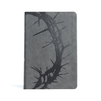 Imitation Leather CSB Giant Print Reference Bible, Charcoal Leathertouch Book