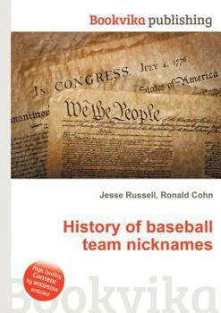 Paperback History of Baseball Team Nicknames Book