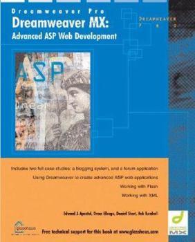Paperback Dreamweaver MX: Advanced ASP Web Development Book