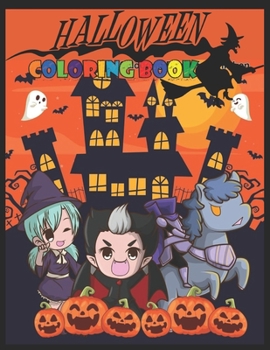 Paperback Halloween: coloring book for kids ages 3-9 Book