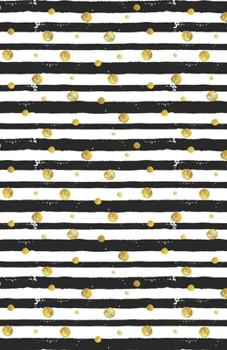 Lined Notebook A5 Size 110 Pages: Funny Ruled Journal. Cute Golden Star Butterfly Black Stripe 048 Unique Student Teacher Blank Scrapbook/ Composition/ Planner Great For Home School Office Writing