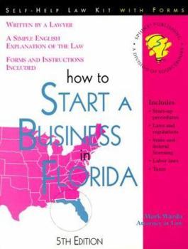 Paperback How to Start a Business in Florida: With Forms Book