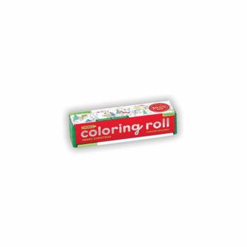 Paperback Merry Christmas Mini Coloring Roll Book