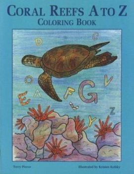 Paperback Coral Reefs A to Z Coloring Book