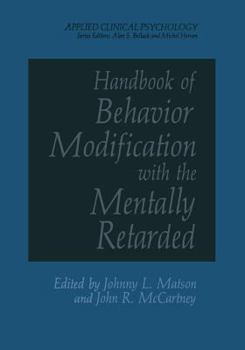 Paperback Handbook of Behavior Modification with the Mentally Retarded Book