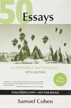 Paperback 50 Essays: A Portable Anthology Evaluation Copy Book