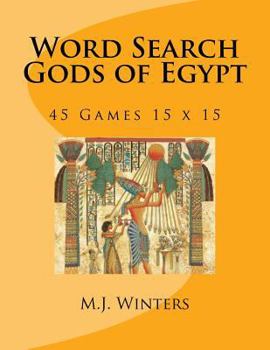 Paperback Word Search Gods of Egypt: 45 Games 15 x 15 Book