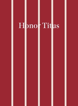 Hardcover Honor Titus Book