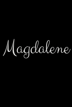 Magdalene: notebook with the name on the cover, elegant, discreet, official notebook for notes