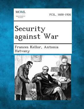 Paperback Security Against War Book