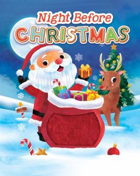 Board book Night Before Christmas - Children's Touch and Feel Holiday Storybook - Sensory Board Book