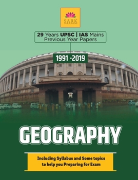 Paperback IAS Mains Geography Previous Year Papers Book