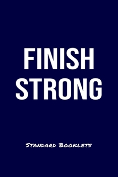 Paperback Finish Strong Standard Booklets: A softcover fitness tracker to record four days worth of exercise plus cardio. Book