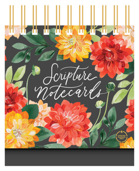 Hardcover CSB Scripture Notecards, Hosanna Revival Edition, Dahlias Book