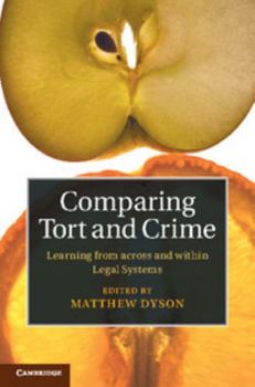 Hardcover Comparing Tort and Crime: Learning from Across and Within Legal Systems Book