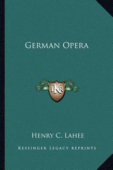 Paperback German Opera Book