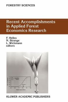 Paperback Recent Accomplishments in Applied Forest Economics Research Book