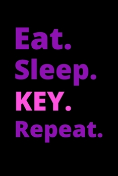 Paperback Eat. Sleep. KEY. Repeat.: Gorgeous Kappa Epsilon Psi Military Sorority Pink & purple notebook and journal - Gifts for women girls- 111 pages - 6 Book