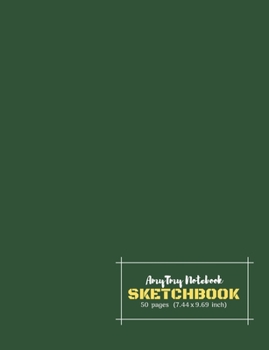 AmyTmy Notebook Sketchbook 50 pages 7.44 x 9.69 inch Matte Cover
