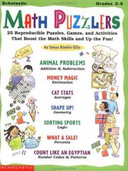 Paperback Math Puzzlers: 25 Reproducible Puzzles, Games, and Activities That Boost the Math Skills and Up the Fun! Book