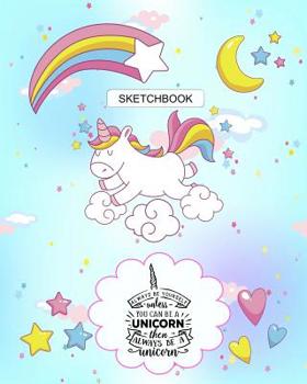 Paperback Sketchbook: Cute Unicorn Sketchbook Drawing and Doodling Book for Kids Book