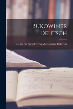Paperback Bukowiner Deutsch [German] Book