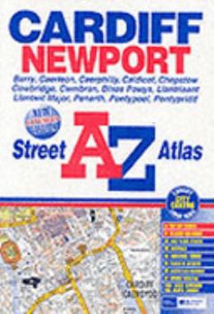 Paperback A-Z Street Atlas of Cardiff and Newport (Street Maps & Atlases) Book