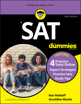 Paperback SAT for Dummies: Book + 4 Practice Tests Online Book